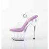 Pleaser - ADORE708 Sandale à bride à la cheville - Transparent/Violet Product image